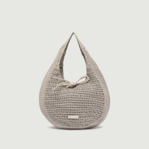 BORSA HOBO EUFORIA ALL' UNCINETTO color PERLA