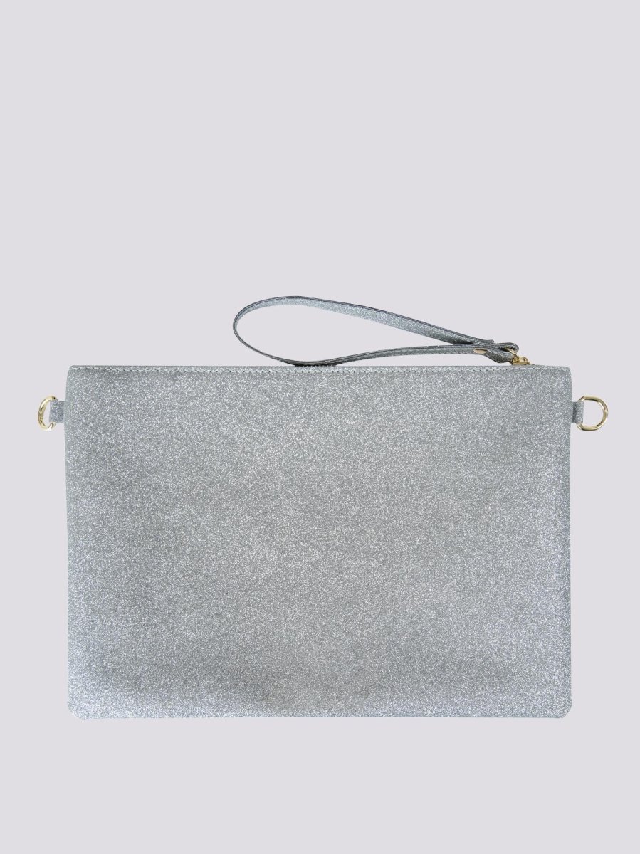 POCHETTE EASY GLITTER ARGENTO - immagine 3