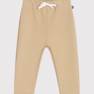 Joggers in cotone beige