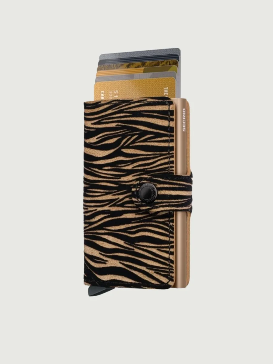 MINIWALLET ZEBRA BEIGE - immagine 5