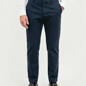 PANTALONE CLASSICO IN JERESY PUNTO MILANO BLU NAVY