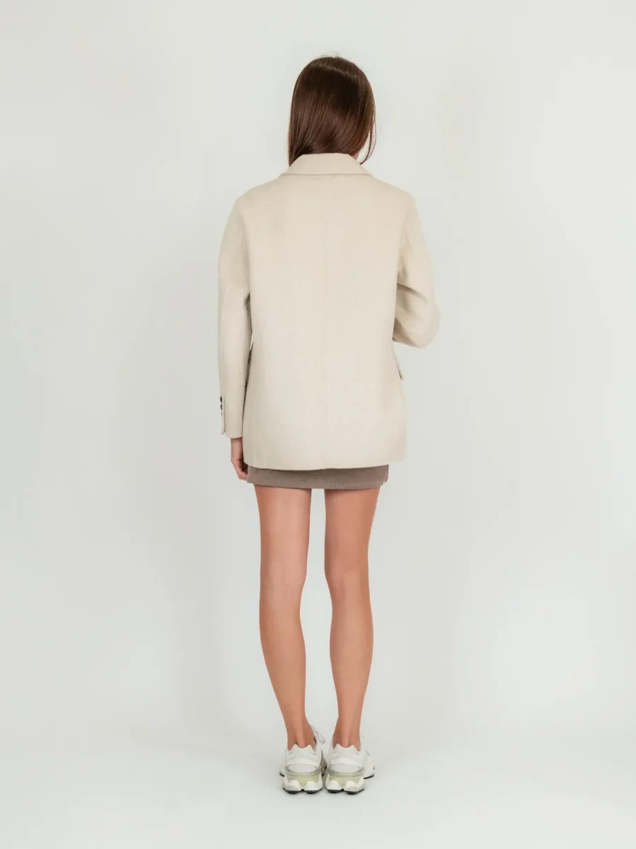 BLAZER MONOPETTO BEIGE - immagine 4