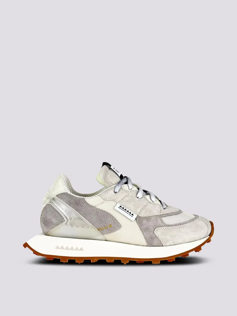 Sneaker Run Of BODRUM Finch GHIACCIO E TORTORA