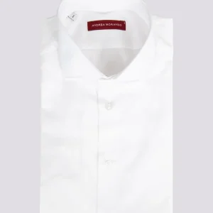 CAMICIA IN COTONE LAVORATO COLOR BIANCO