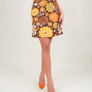 GONNA A VITA ALTA FANTASIA MARGHERITE MARRONE