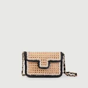 TRACOLLA PICCOLA RAFIA NERO