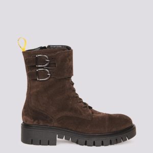 ANFIBIO BiMOR CON DOPPIA FIBBIA IN CAMOSCIO MARRONE