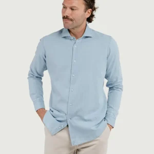 CAMICIA REGULAR IN DENIM CHIARO