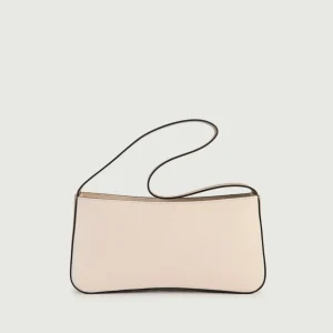 BORSA A SPALLA SEVENTY BICOLORE BEIGE E CAPPUCCINO