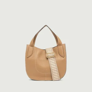 Borsa a mano Lucrezia in pelle cuoio