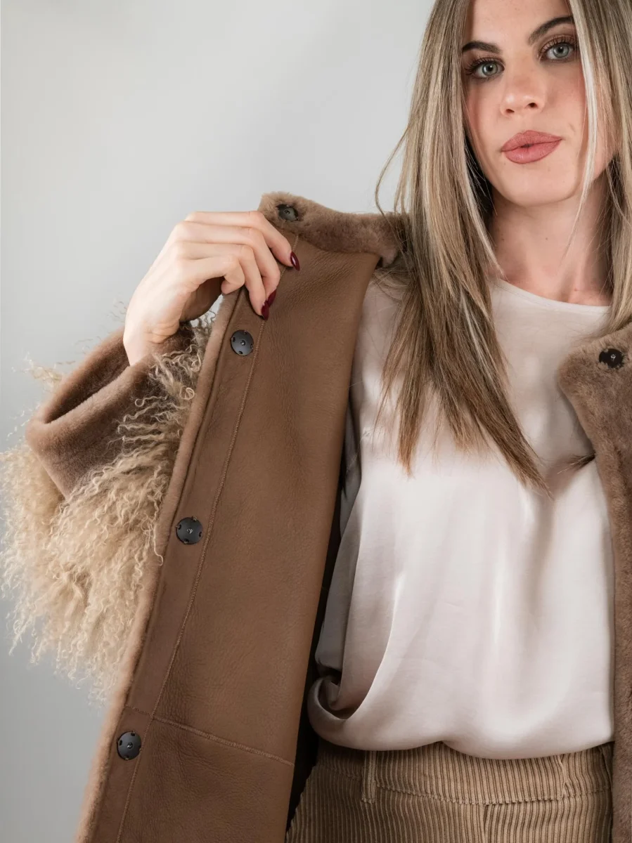 Montone color cammello - immagine 6