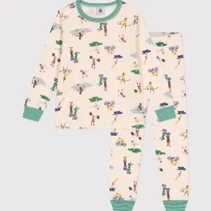 Pigiama in cotone con stampa multi sport bambino