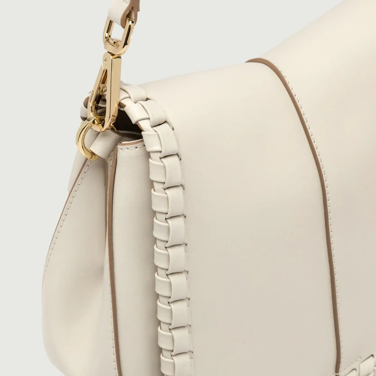 Borsa a spalla Helena Round special in pelle Marble - immagine 6