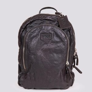 Zaino in pelle Vintage marrone Survival