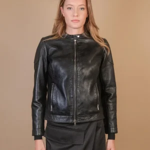 CHIODO  FODERATOIN PELLE NERO