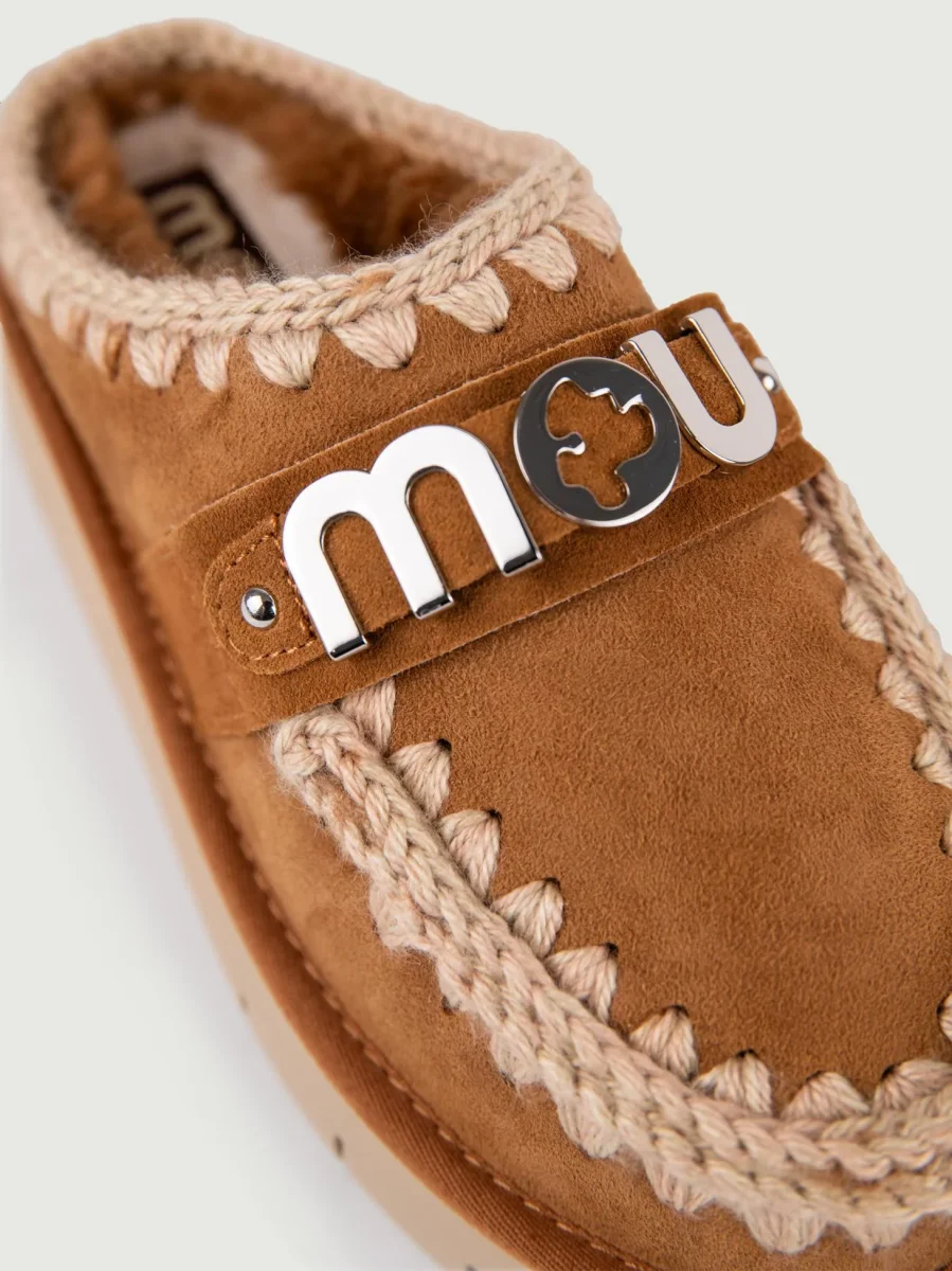 Bounce Clog Mou cognac con logo in metallo - immagine 6