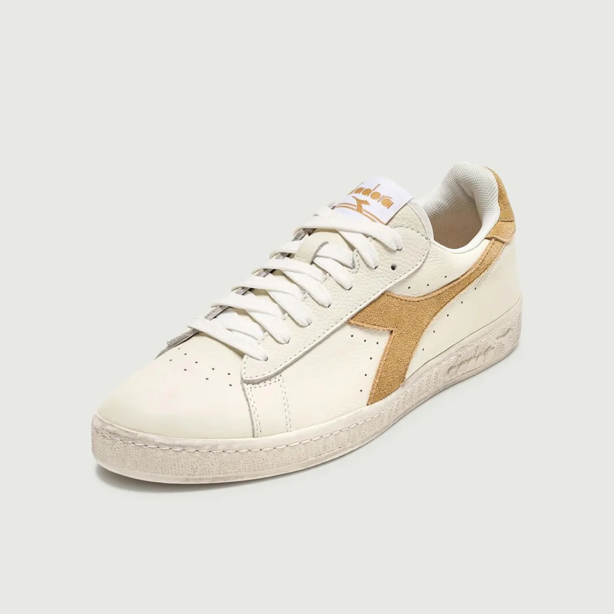 SNEAKERS GAME L LOW WAXED BIANCO BEIGE - immagine 3