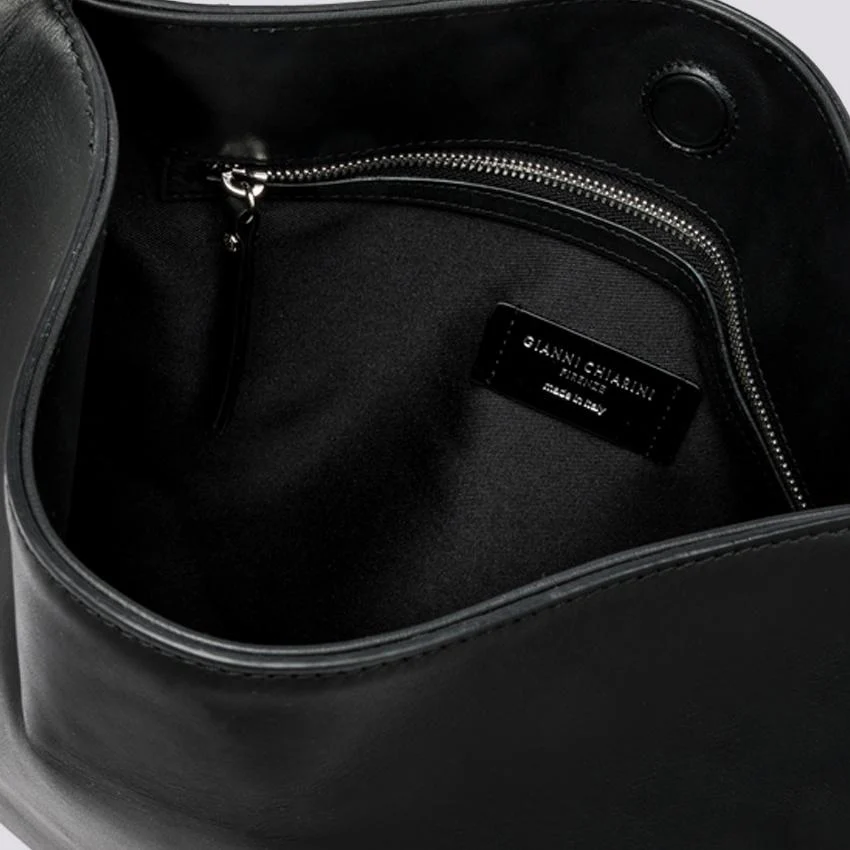 BORSA A SPALLA RENè IN NAPPA NERA - immagine 4