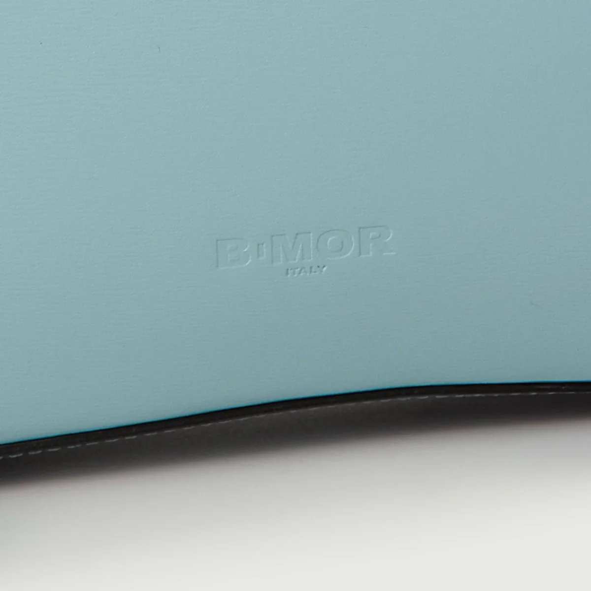 BORSA A SPALLA SEVENTY IN PELLE BICOLORE AZZURRO E BLU - immagine 5