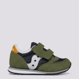 JAZZ ORIGINAL SAUCONY Olive/Navy/Gold BEBÈ