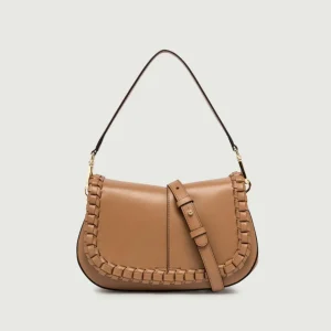 Borsa a spalla Helena Round special in pelle cuoio