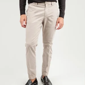 PANTALONE IN COTONE BEIGE