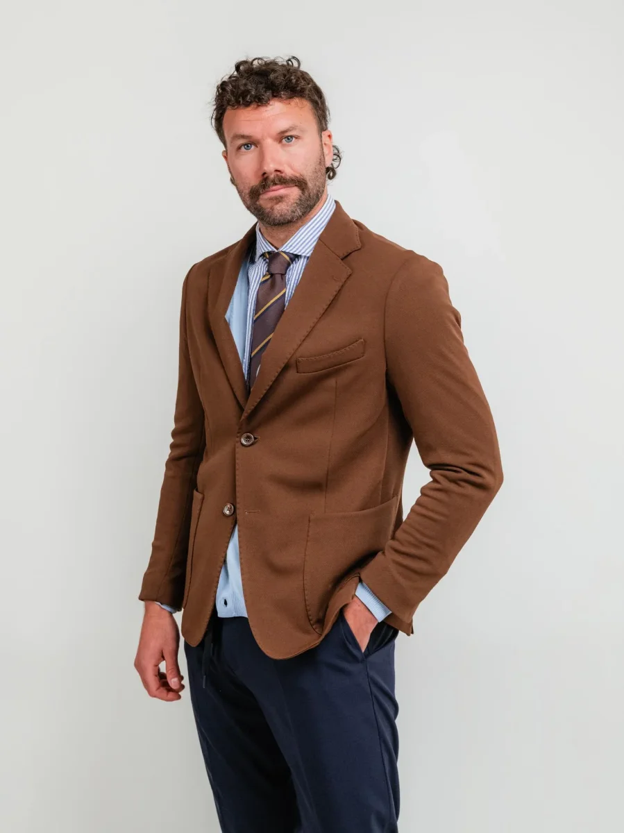 BLAZER MONOPETTO CAFFE - immagine 3