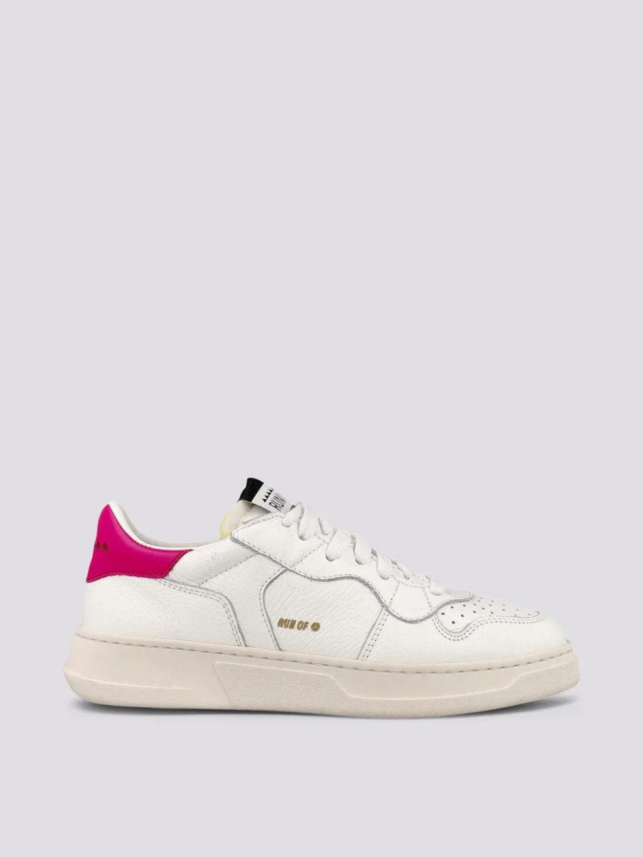 Sneaker Run Of CLASSIC bianco rosa