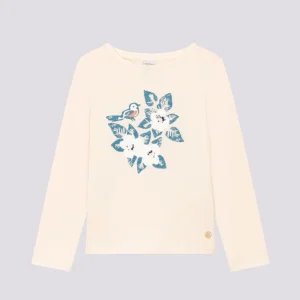 T-SHIRT MANICHE LUNGHE IN COTONE BAMBINA