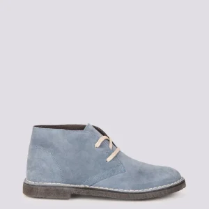 Polacchino Desert Boot azzurro ghiaccio in camoscio
