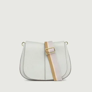 Borsa a tracolla Helena Round in pelle Silice