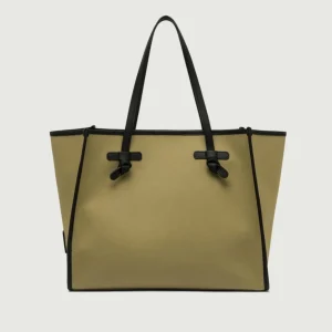 BORSA SHOPPING MARCELLA IN CANVAS COLOR KAKI