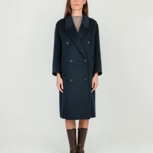 CAPPOTTO OVER DOPPIOPETTO BLU