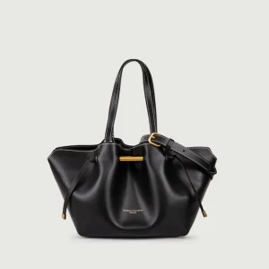 Borsa a spalla Amanda in pelle nera
