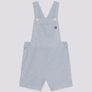 SALOPETTE CORTA BEBÈ IN SEERSUCKER