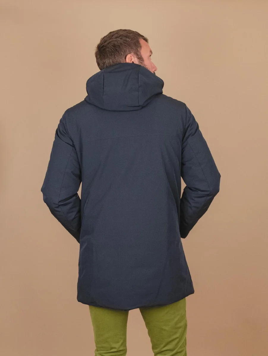 PARKA IMBOTTITO IN TESSUTO TECNICO BLU - immagine 6