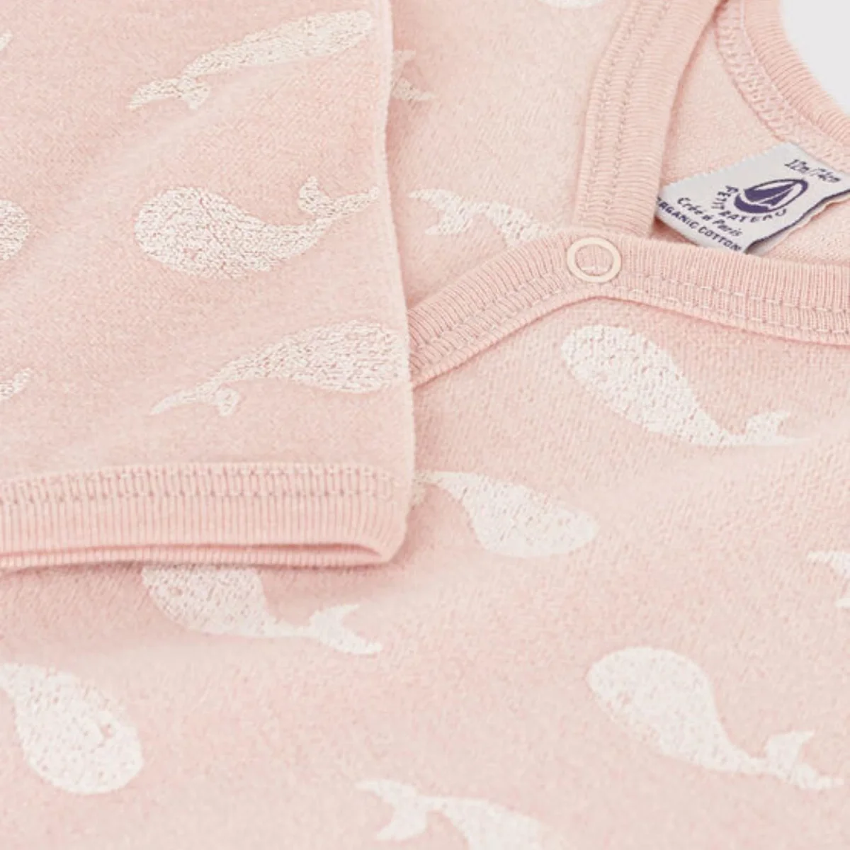 TUTINA PIGIAMA BALENE ROSA IN CINIGLIA - immagine 4