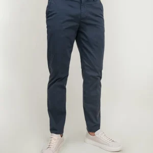 PANTALONE IN COTONE BLU DI PRUSSIA