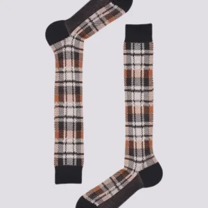 Calza lunga uomo Jacquard tartan