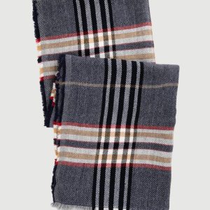 SCIARPA MOTIVO CHECK BLU