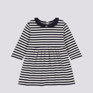 ABITO A MANICHE LUNGHE IN TUBIQUE A RIGHE PER BEBÈ