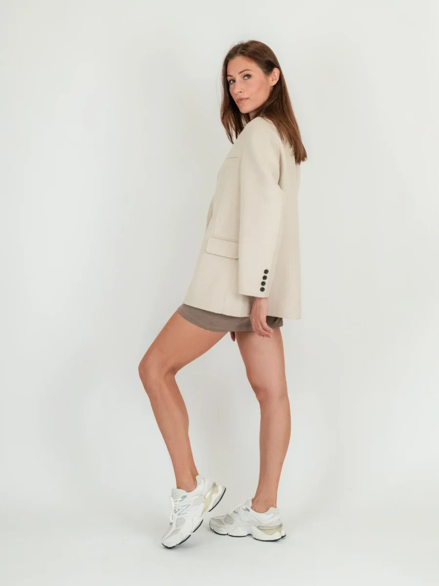 BLAZER MONOPETTO BEIGE - immagine 3