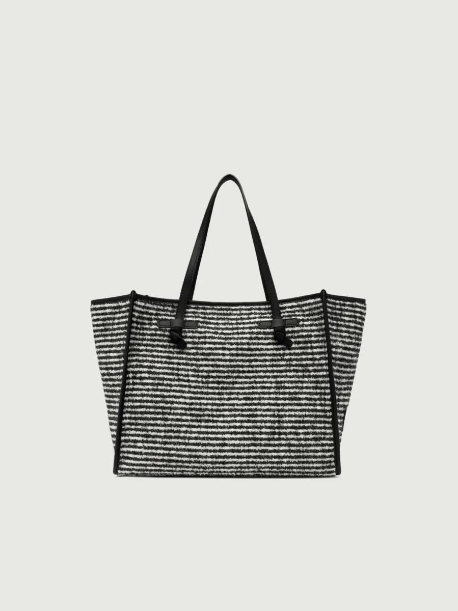 Shopping Marcella in tessuto pullover nero