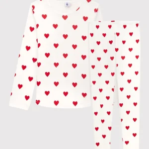 PIGIAMA BAMBINA FANTASIA CUORI A COSTINE