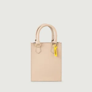 BORSA IN PELLE BEIGE BABY