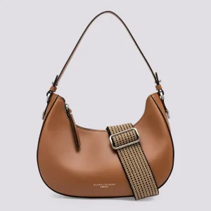 BORSA Bianca in PELLE spazzolata nocciola