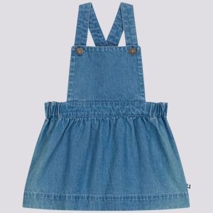 ABITO SMANICATO IN DENIM LEGGERO PER BEBÈ