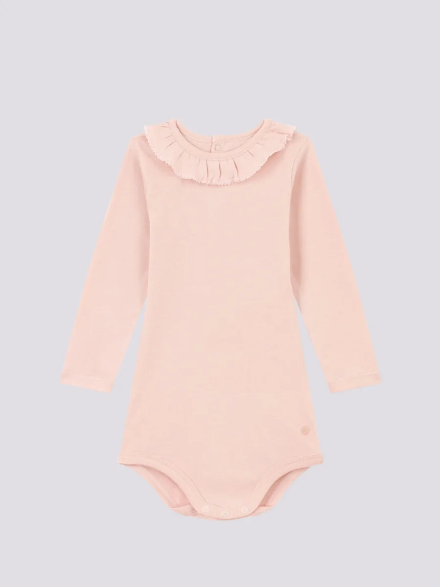 BODY IN COTONE CON COLLARETTO