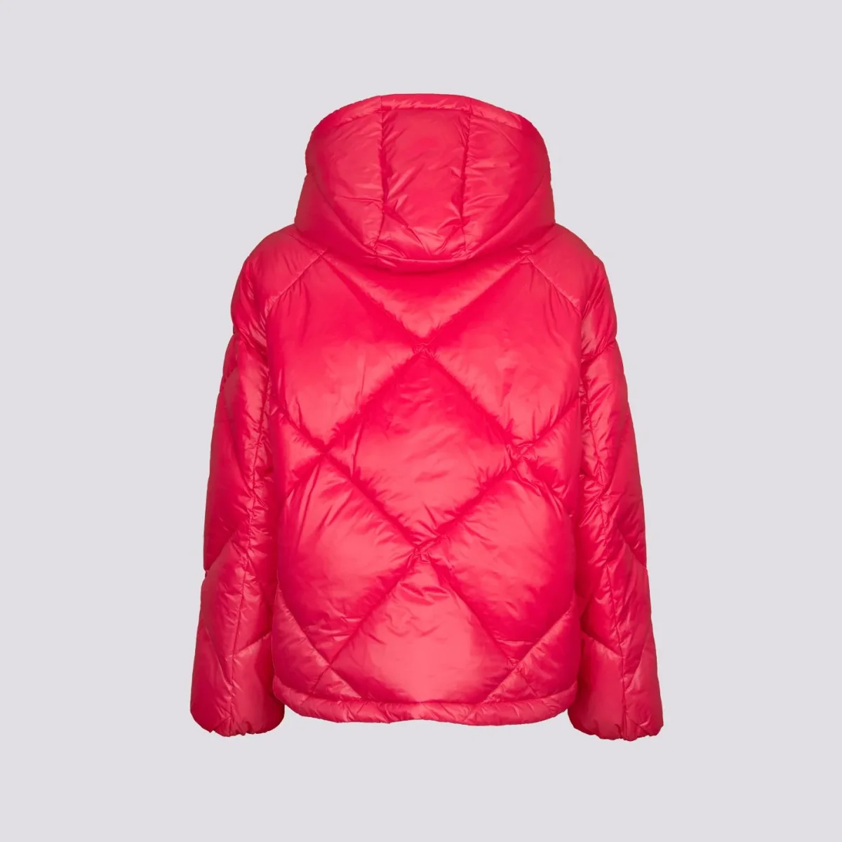 PIUMINO CORTO IN NYLON LEGGERO FUCSIA - immagine 5