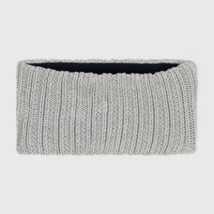 Snood grigio in maglia foderata in pile neonato